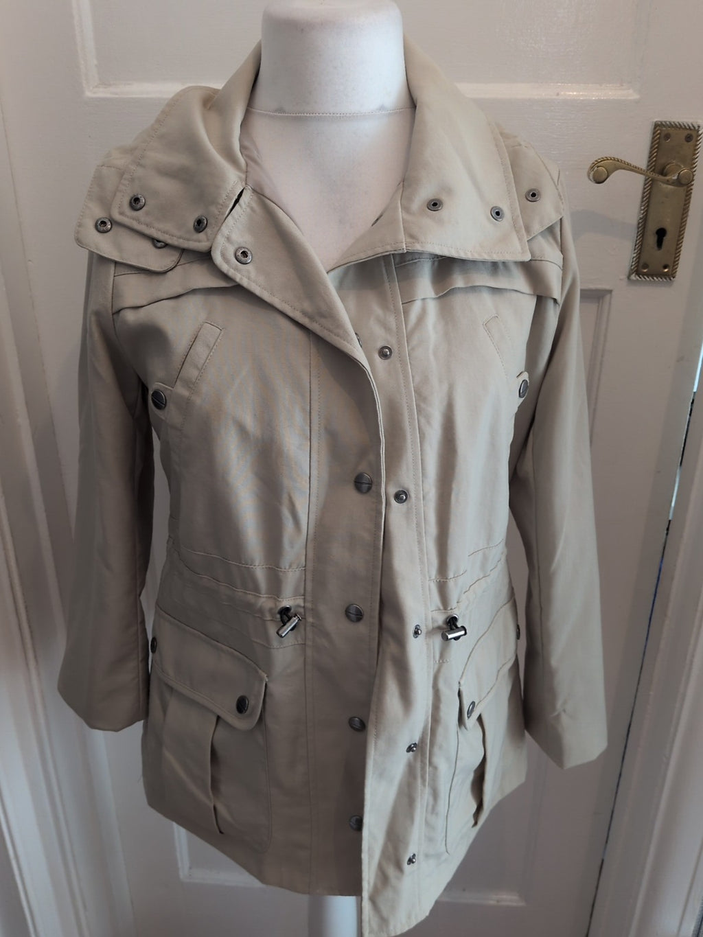 Marks And Spencer 10 Neutral Lined Coat