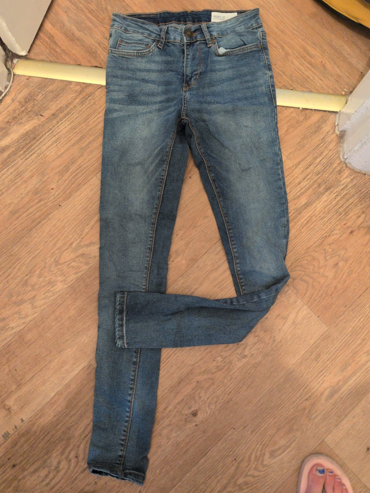 Denim&Co 28/32 Super Skinny Blue Jeans