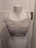 Ladies Primark Size 10-12 Grey Cami Top Lined