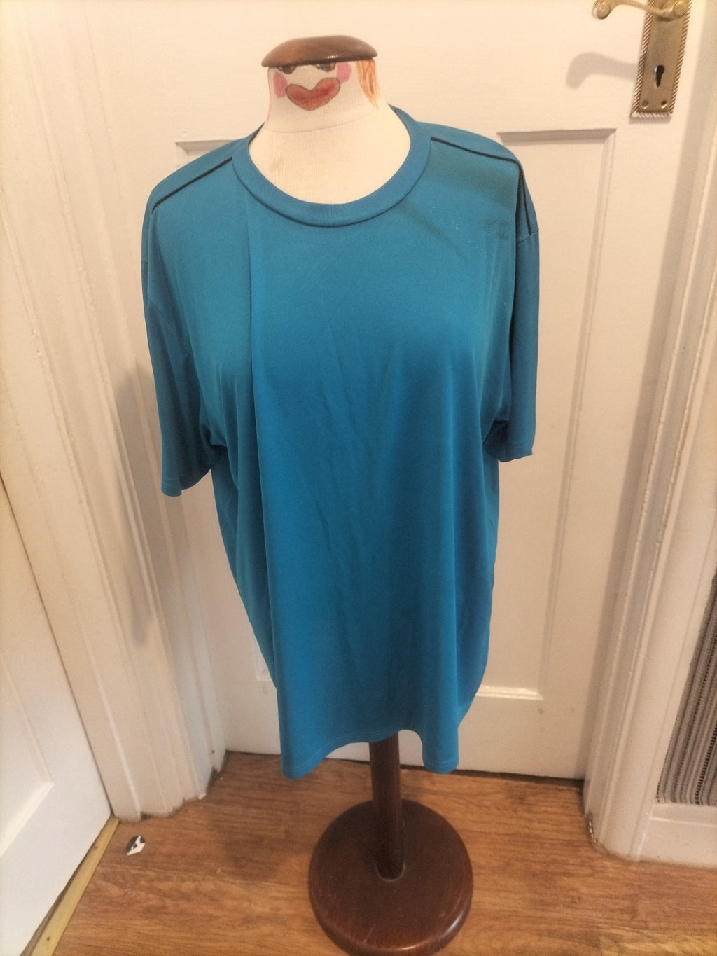 Mens Atlas For Men Size 2XL Blue Short Sleeved Tshirt