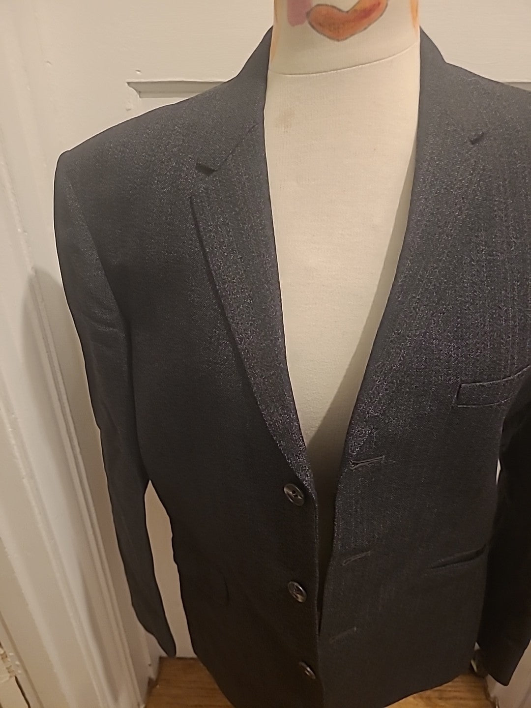 Mens Burton Size XL Tailored Navy Lined Blazer