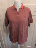 Hippo Medium Orange And Black Short Sleeve Polo