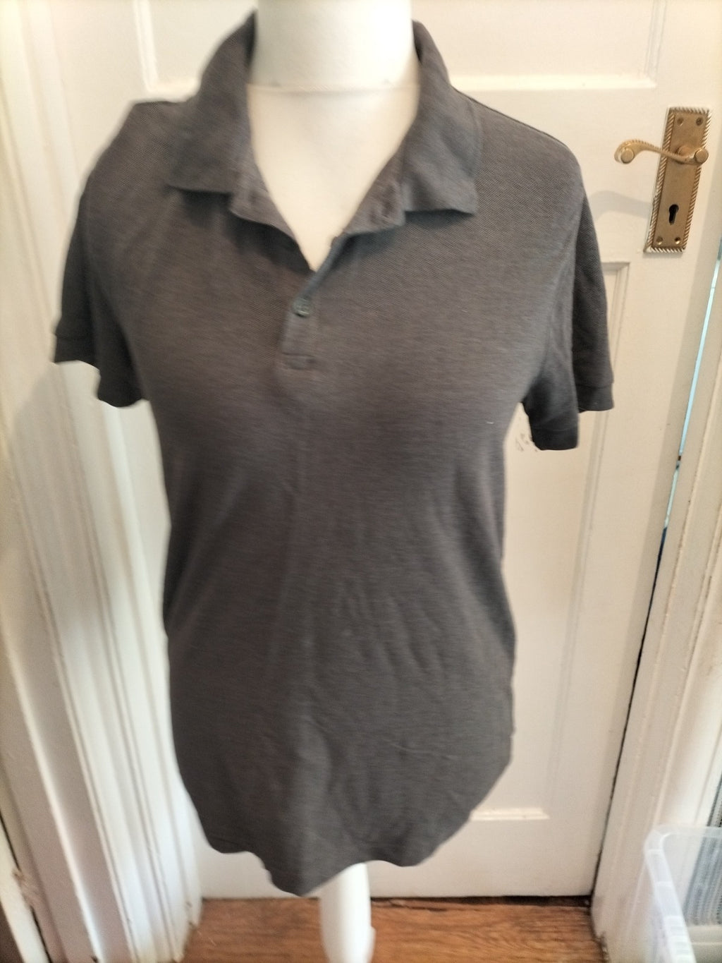 George Small Grey Short Sleeve Polo Plain
