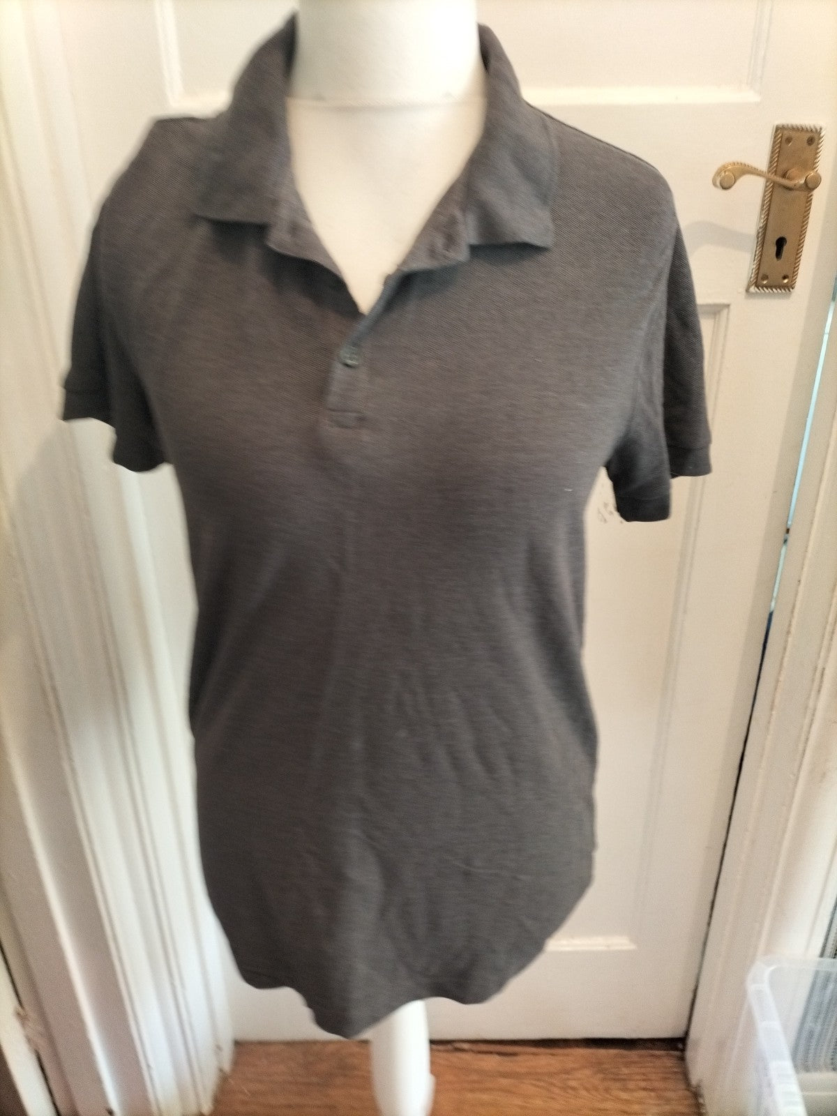 George Small Grey Short Sleeve Polo Plain