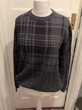 Burton Large Grey And Black Long Sleeve Pullover Jumper