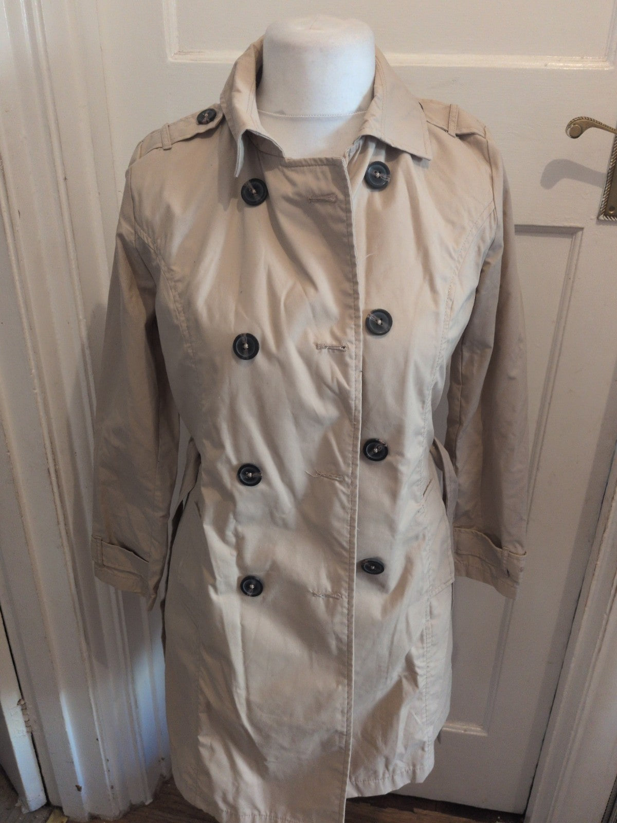 Ladies Esmara Size 10 Beige Belted Jacket