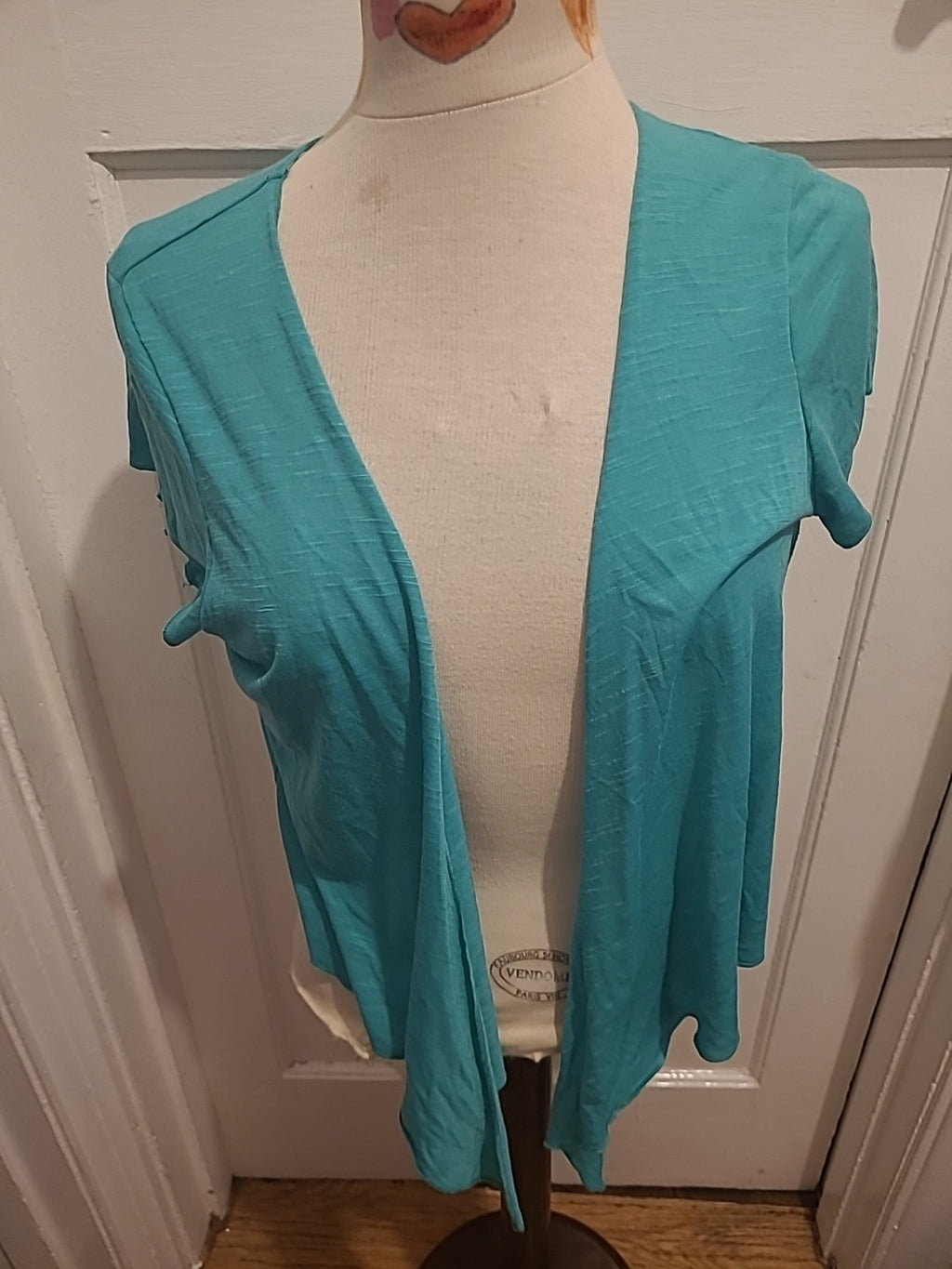 Ladies Per Una Size 16 Green Short Sleeved Shrug