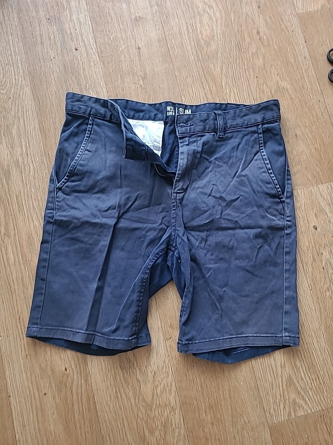 Mens Pep&Co Size W32 Slim Chino Shorts Navy