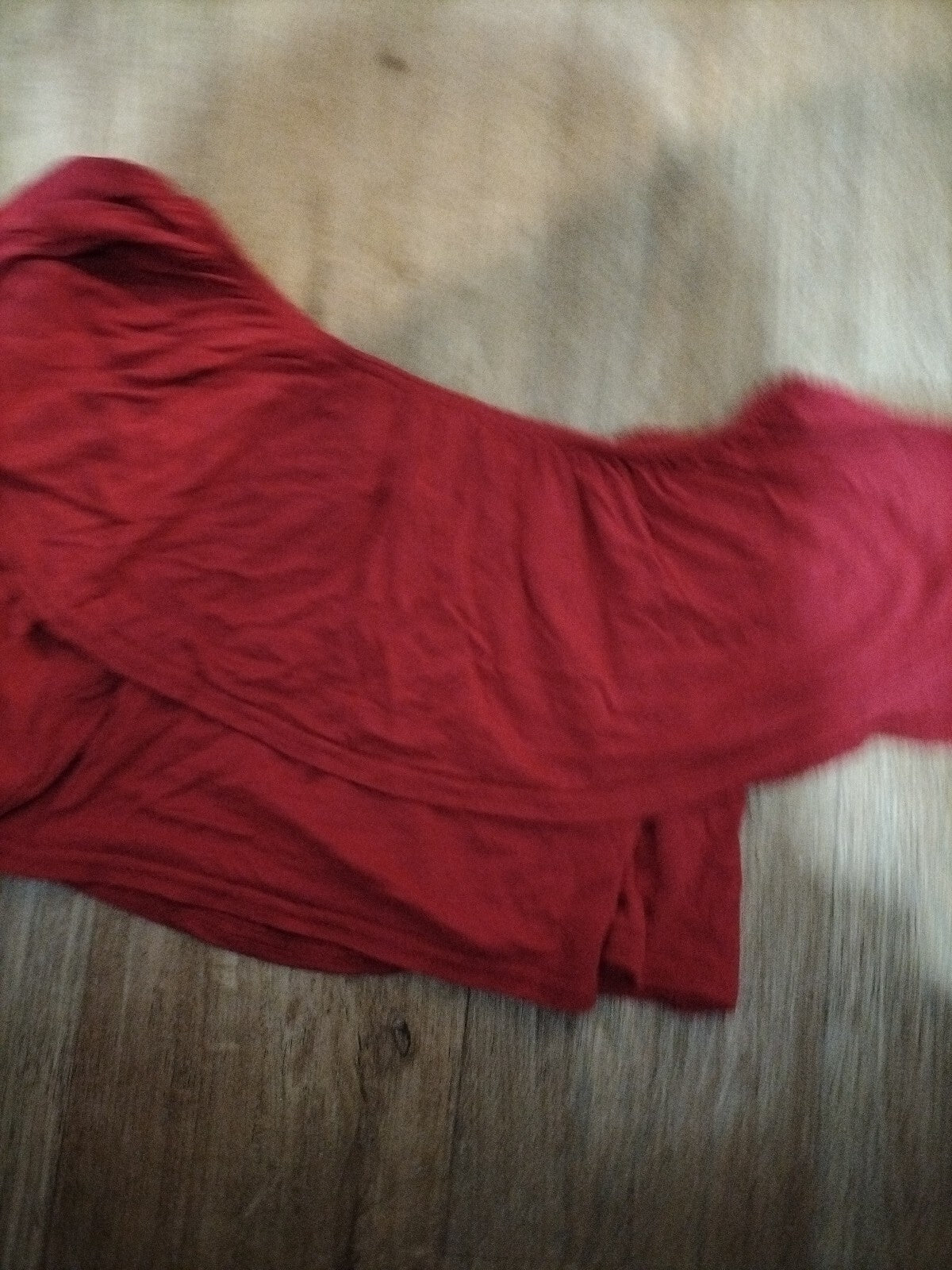 Ladies Size 10 Red Croped Top