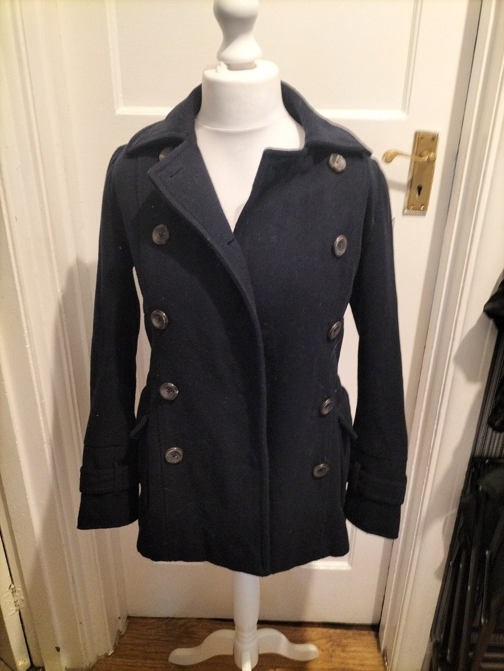 Ladies Crew Clothing Size 8 Navy Tailored Fit Lined Jacket