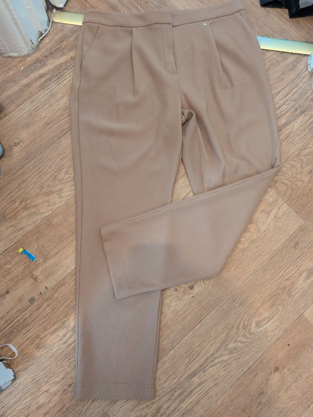 Tu 16 Pale Brown Rib Trousers