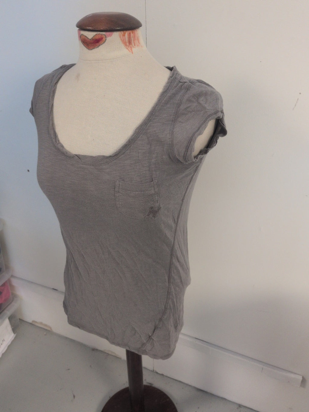 River Island 10 Grey Short Sleeve T-shirt