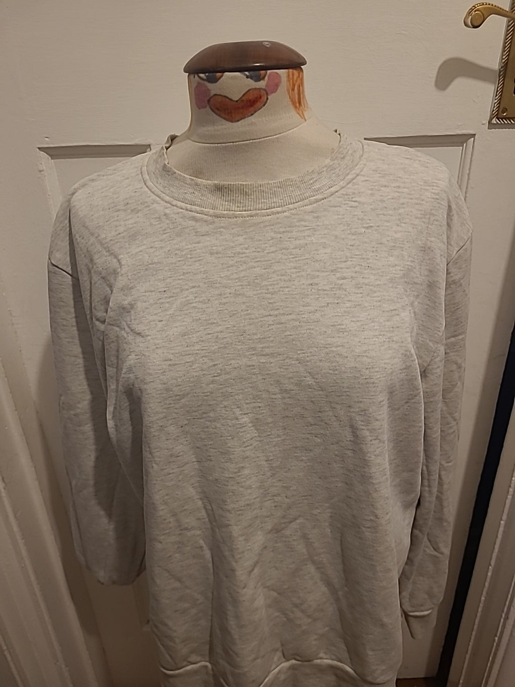 Mens Primark Size Large Pale Grey Pullover Jumper