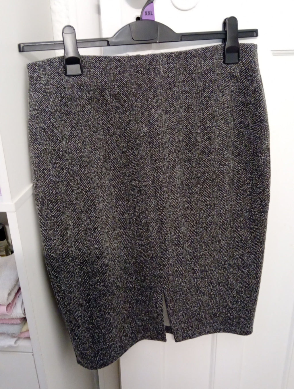 Ladies Pencil Skirt Size 12 Bonmarche Grey Fleck