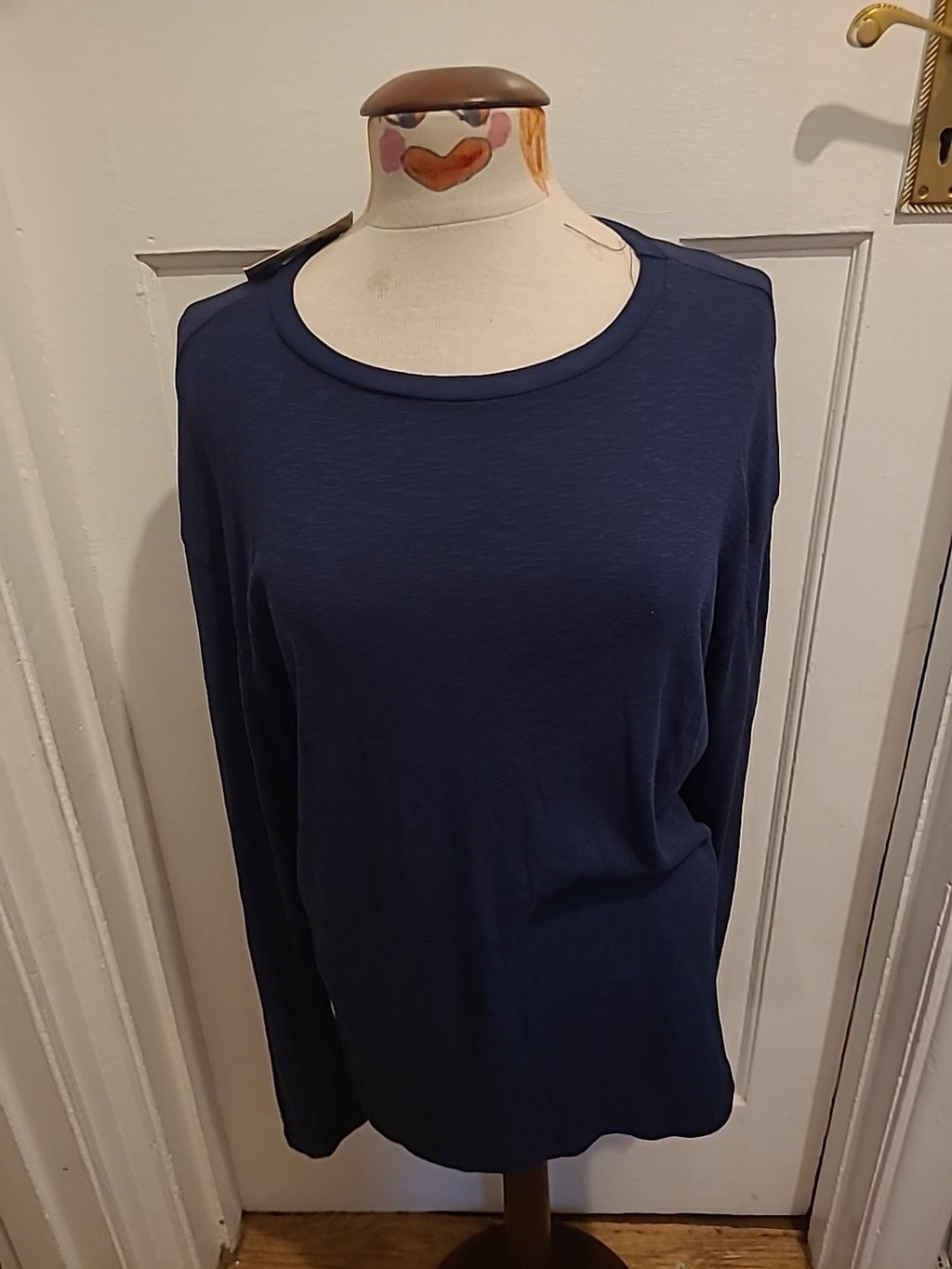 Brand New Mens Boohoo Size M Long Sleeved Stretch Ribbed Slub Tshirt