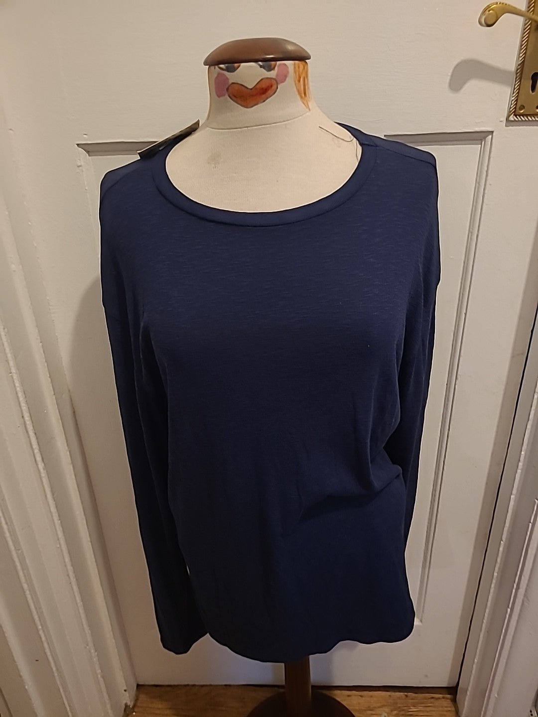 Brand New Mens Boohoo Size M Long Sleeved Stretch Ribbed Slub Tshirt