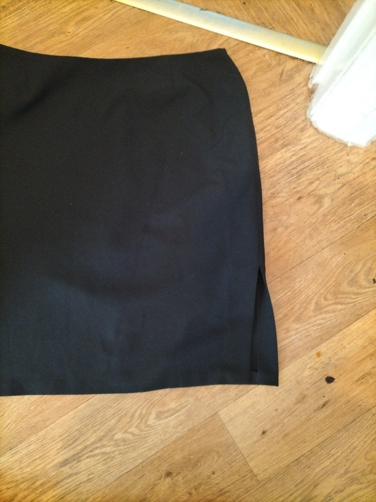 St Bernard 18 Black Lined Midi Straight Skirt