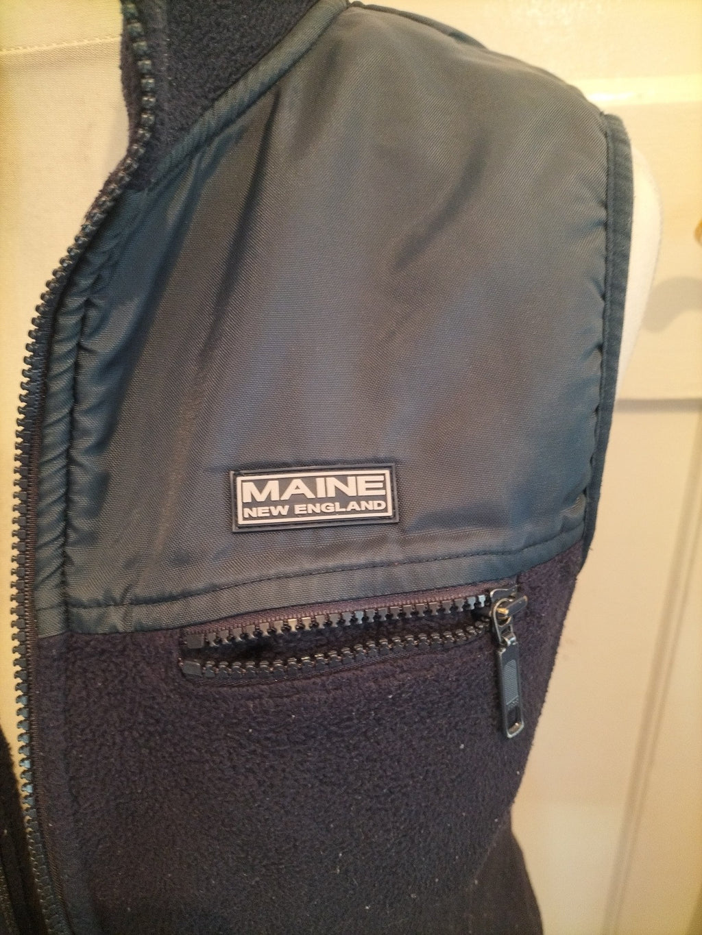 Ladies Maine New England Size 12 Navy Gilet Sleeveless