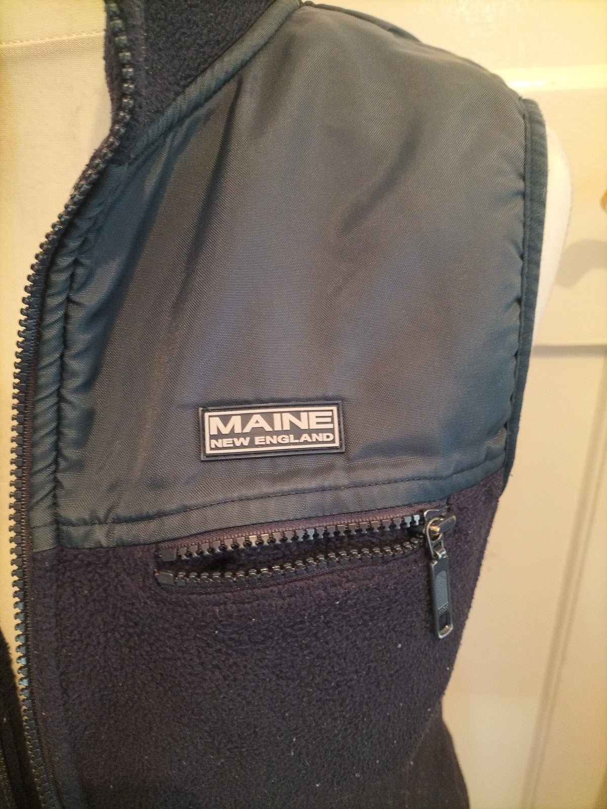Ladies Maine New England Size 12 Navy Gilet Sleeveless