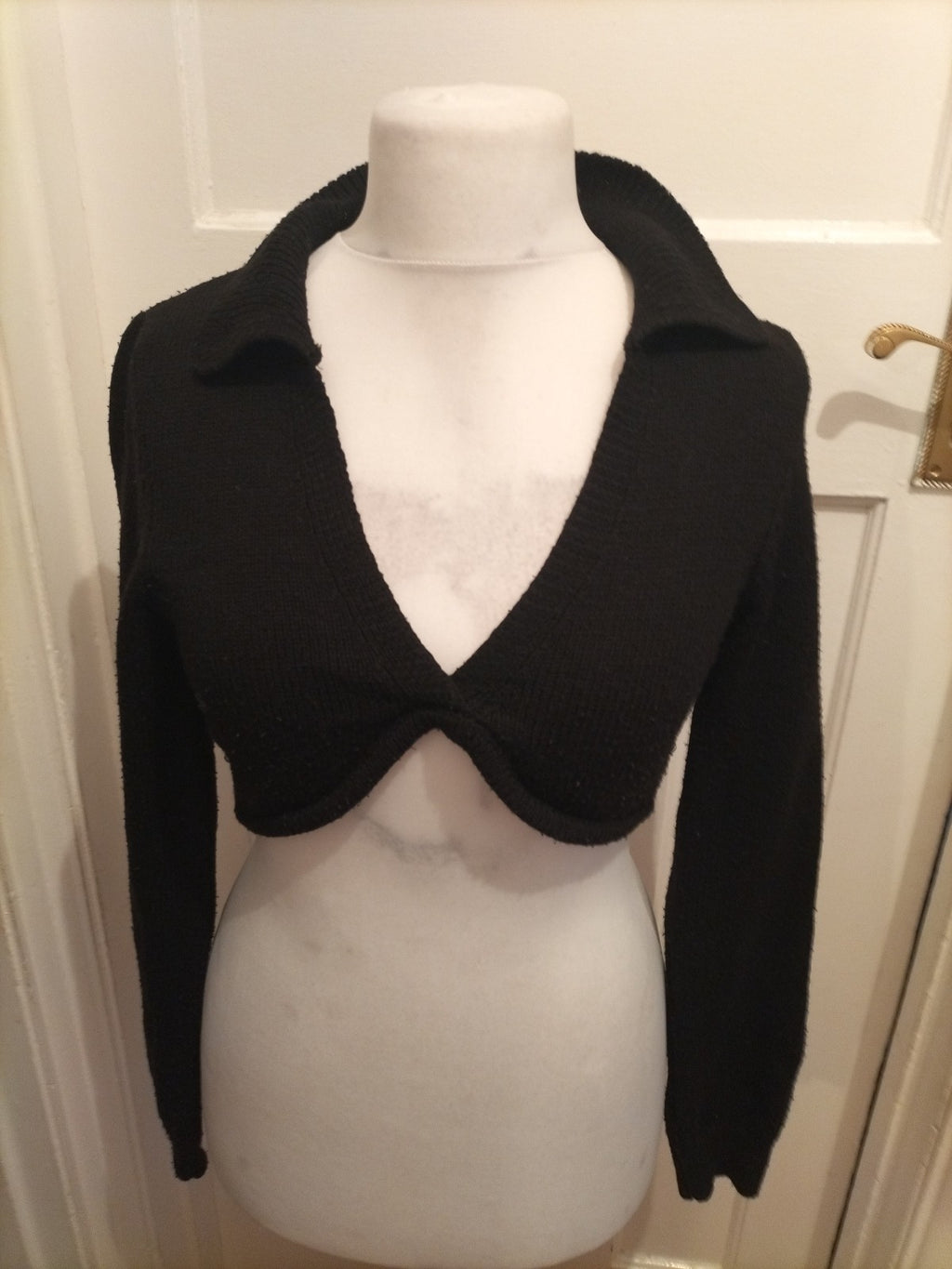 Collusion 12 Black Knit Crop Top