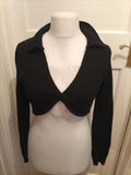Collusion 12 Black Knit Crop Top