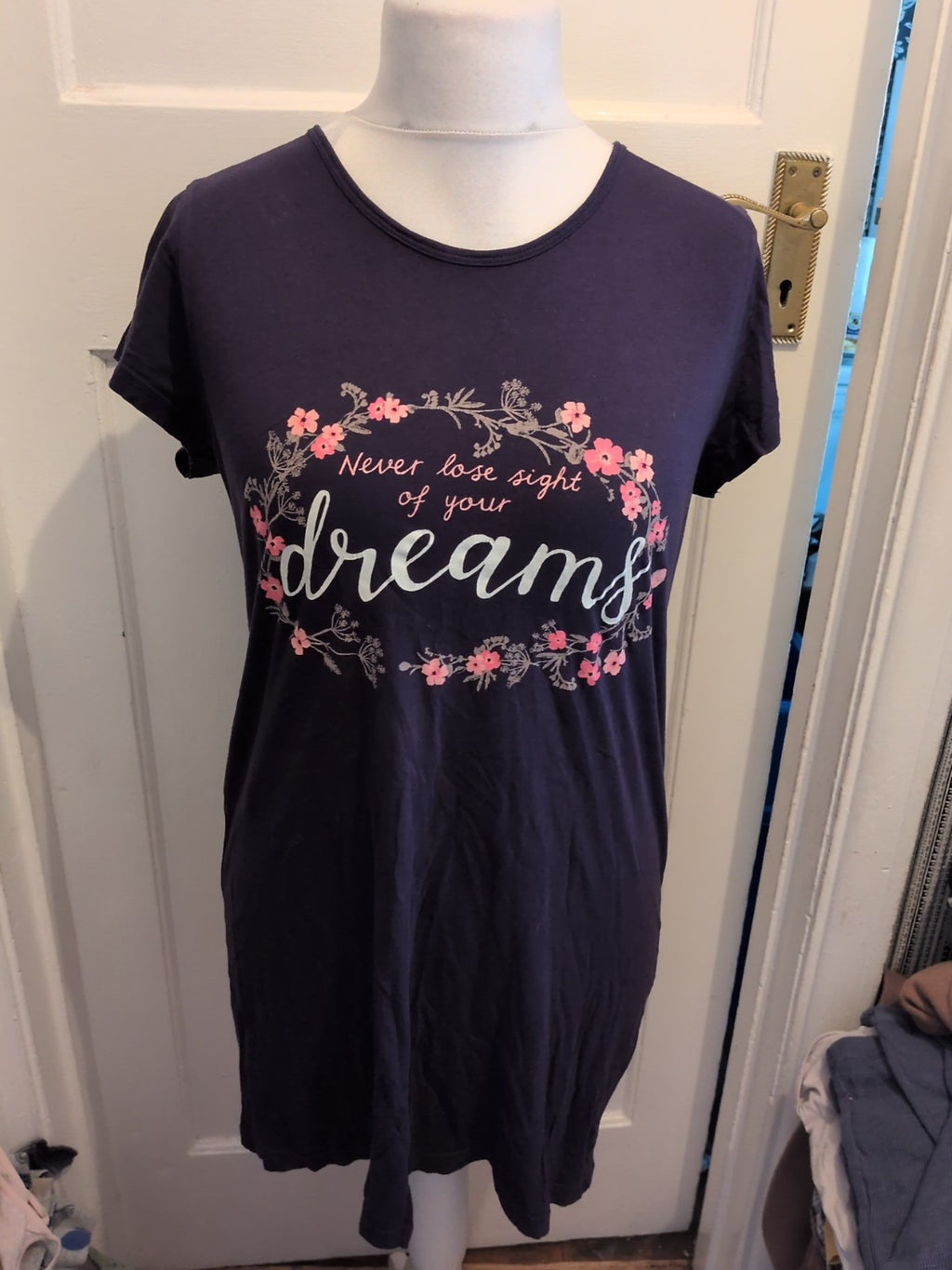 George 12-14 Navy Dreams Short Sleeve Nighty