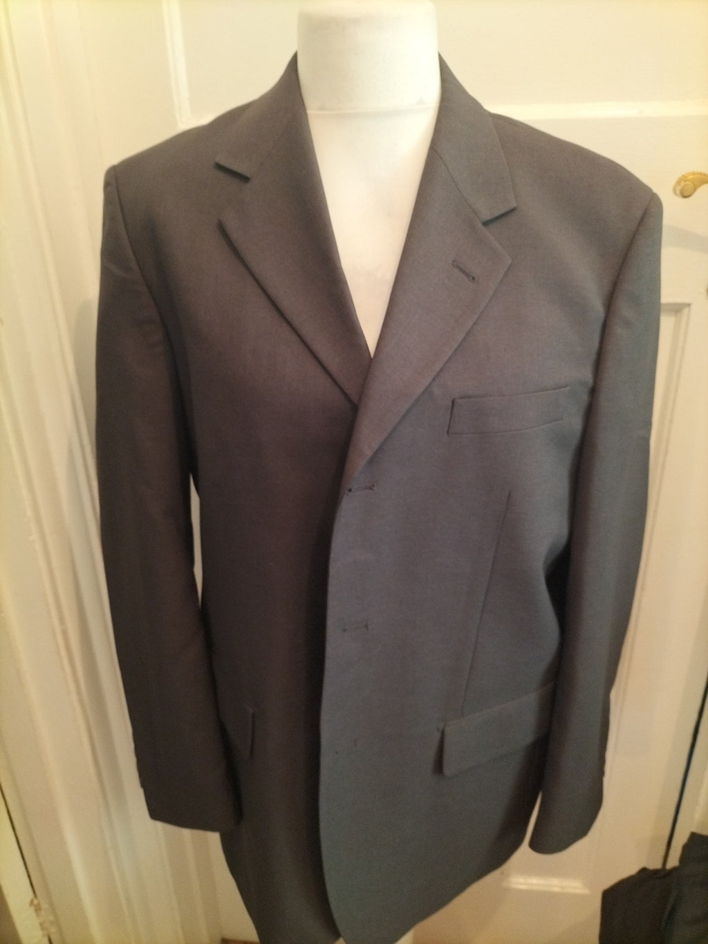 Mens Cedarwood State Size 42 Short Grey Lined Padded Suit Jacket