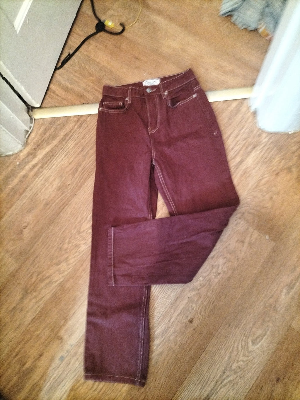 Ladies Miss S Denim Size 6 Purple Straight Leg Jeans