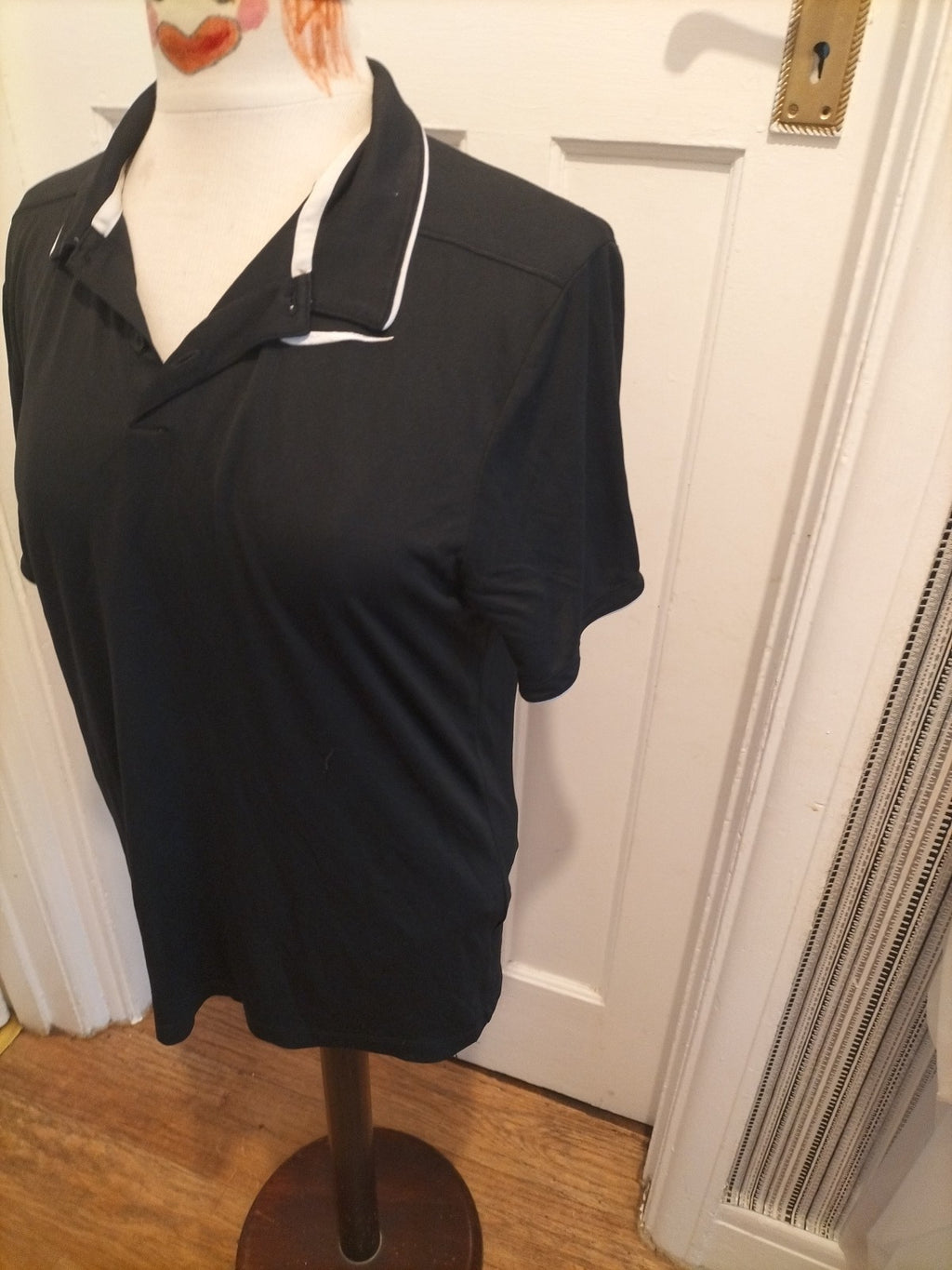Mens Nike Golf Size Small Black Dri Fit Polo