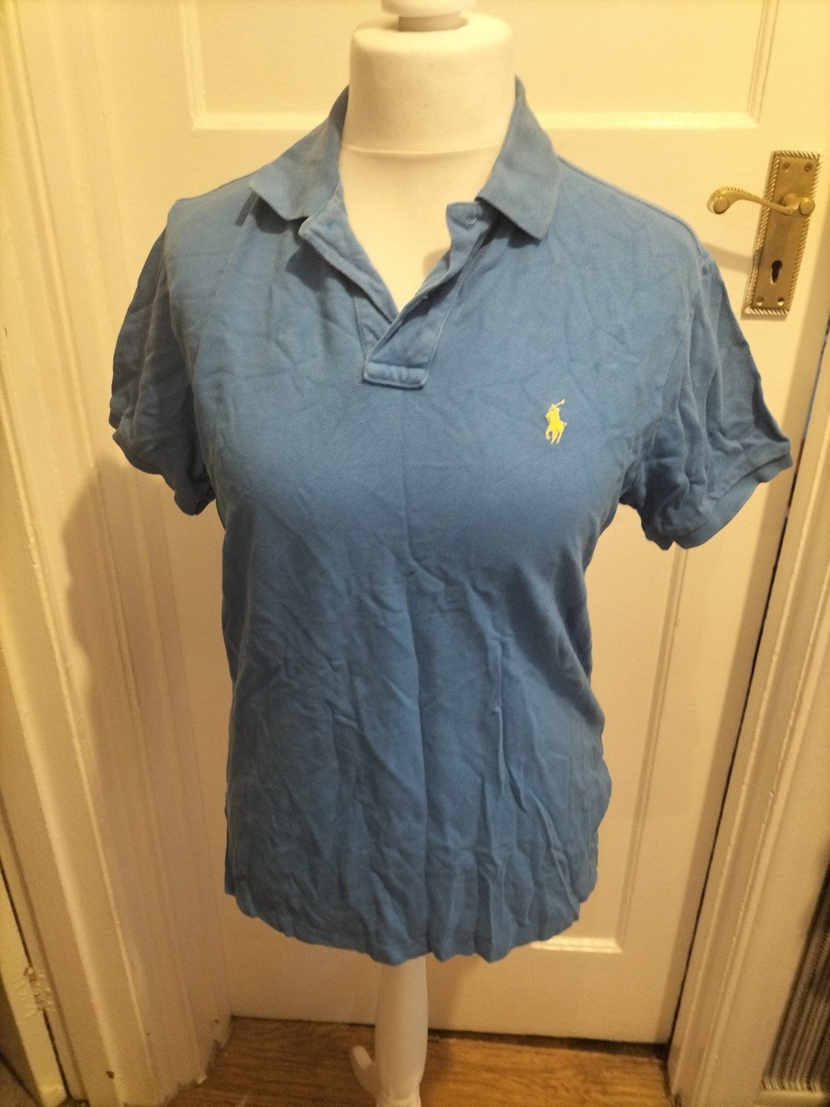 Mens Polo Ralph Lauren Size Medium Blue Polo Short Sleeve