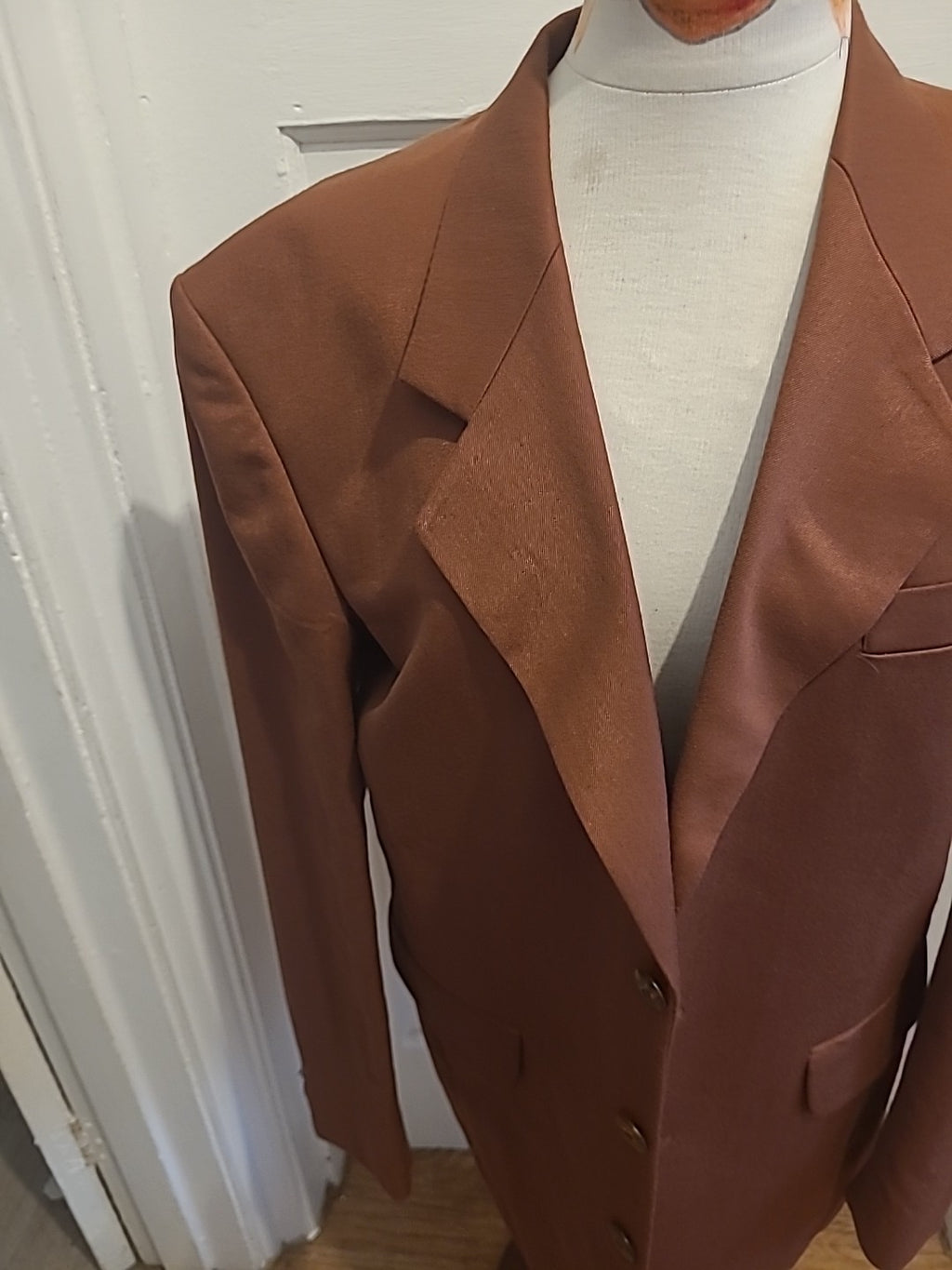 Mens Classic Man Size 38" Purple Lined Suit Jacket