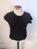 Girls Next Age 13 Years Black Short Sleeve T-shirt