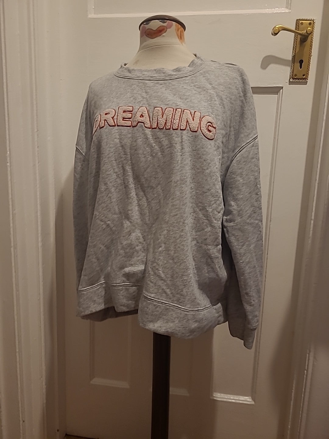 Ladies H&M Size XL Grey "Dreaming" Sweatshirt