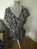 Ladies George Small Leopard Style Blouse
