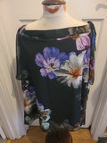 Ladies Lovedrobe Size 18 Multicoloured Floral Short Sleeved Blouse