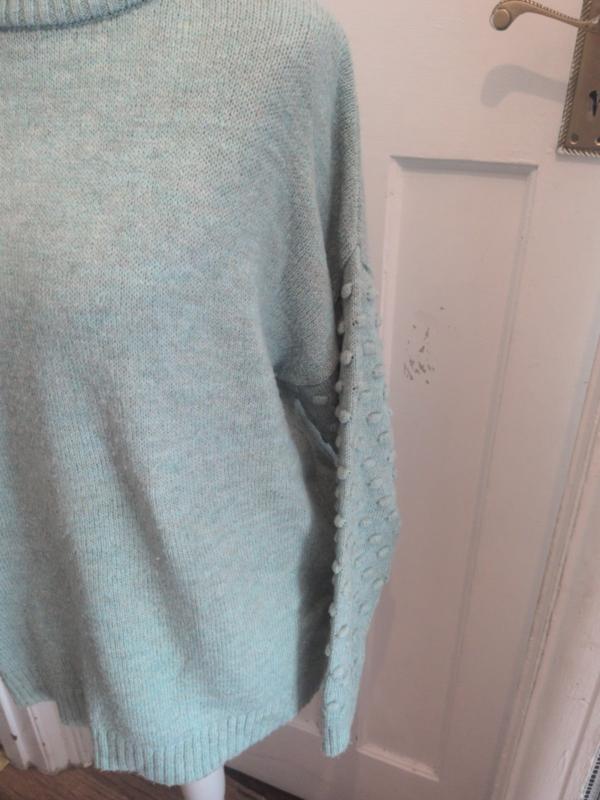 Next Medium Turquoise Cowl Neck Jumper