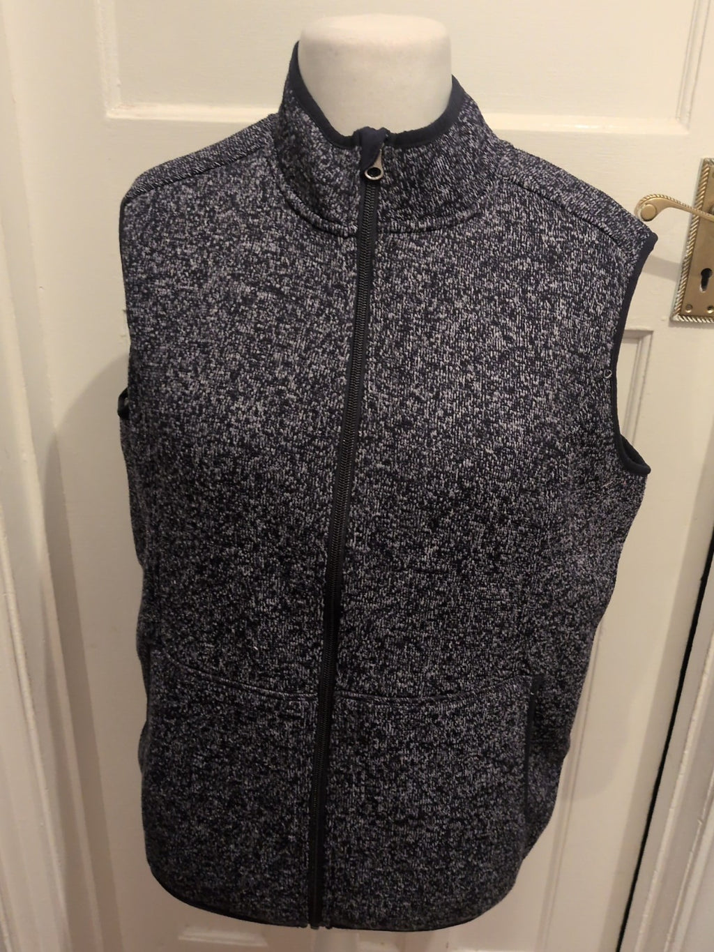 Esmara 16-18 Navy Fleck Fleece Lined Waistcoat