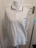 Brand New Diadora XL White Short Sleeve Polo