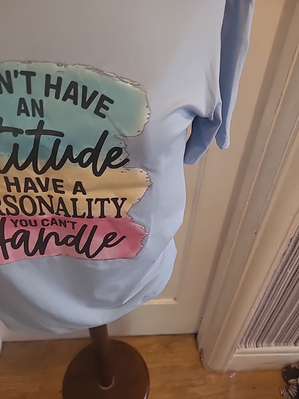 Girls 12 Years Pale Blue Short Sleeved Tshirt