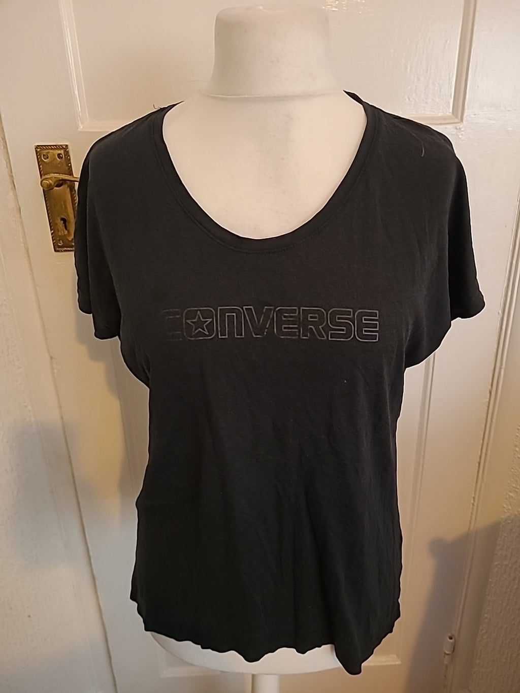 Mens Converse Size Medium Short Sleeved Dark Navy Tshirt
