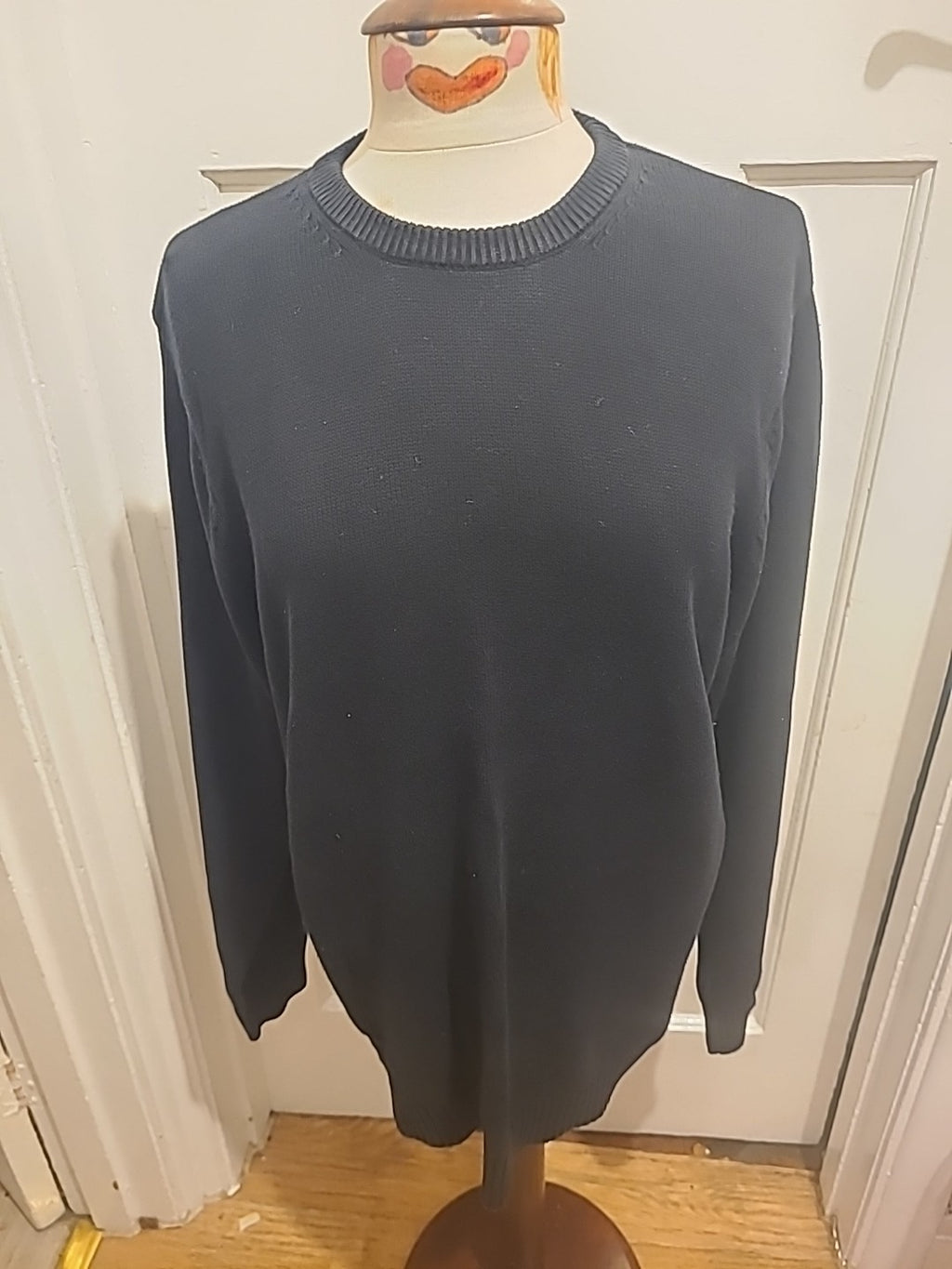 Mens Maine New England Size Small Black Pullover Jumper