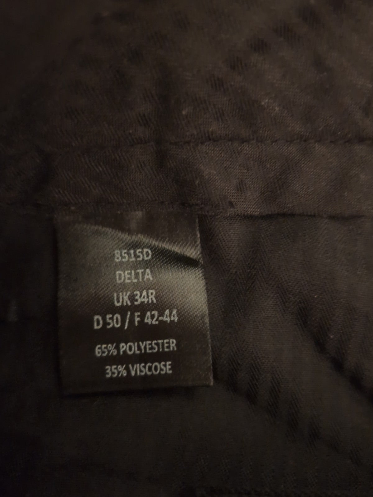Mens Brook Taverner 34R Black Smartwear Trousers