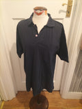 Mens RedGreen Size Large Navy Short Sleeved Polo