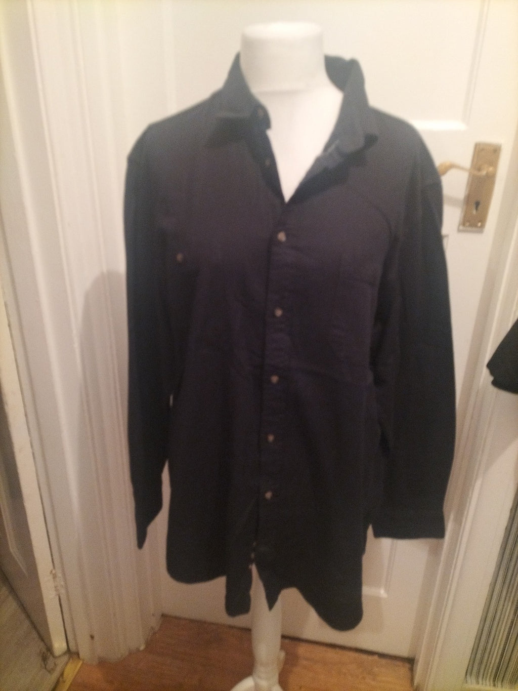 Mens Canda Size 2XL Black Long Sleeved Shirt