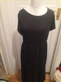 Ladies Nemidor Size XL Black Short Sleeved Flare Dress