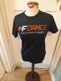 Ladies Just Dance Size Small Black Dancing T-shirt