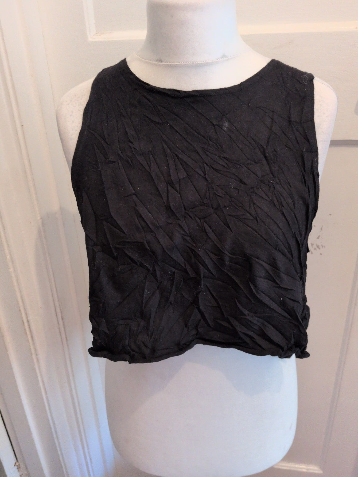 ASOS 12 Black Sleeveless Tshirt
