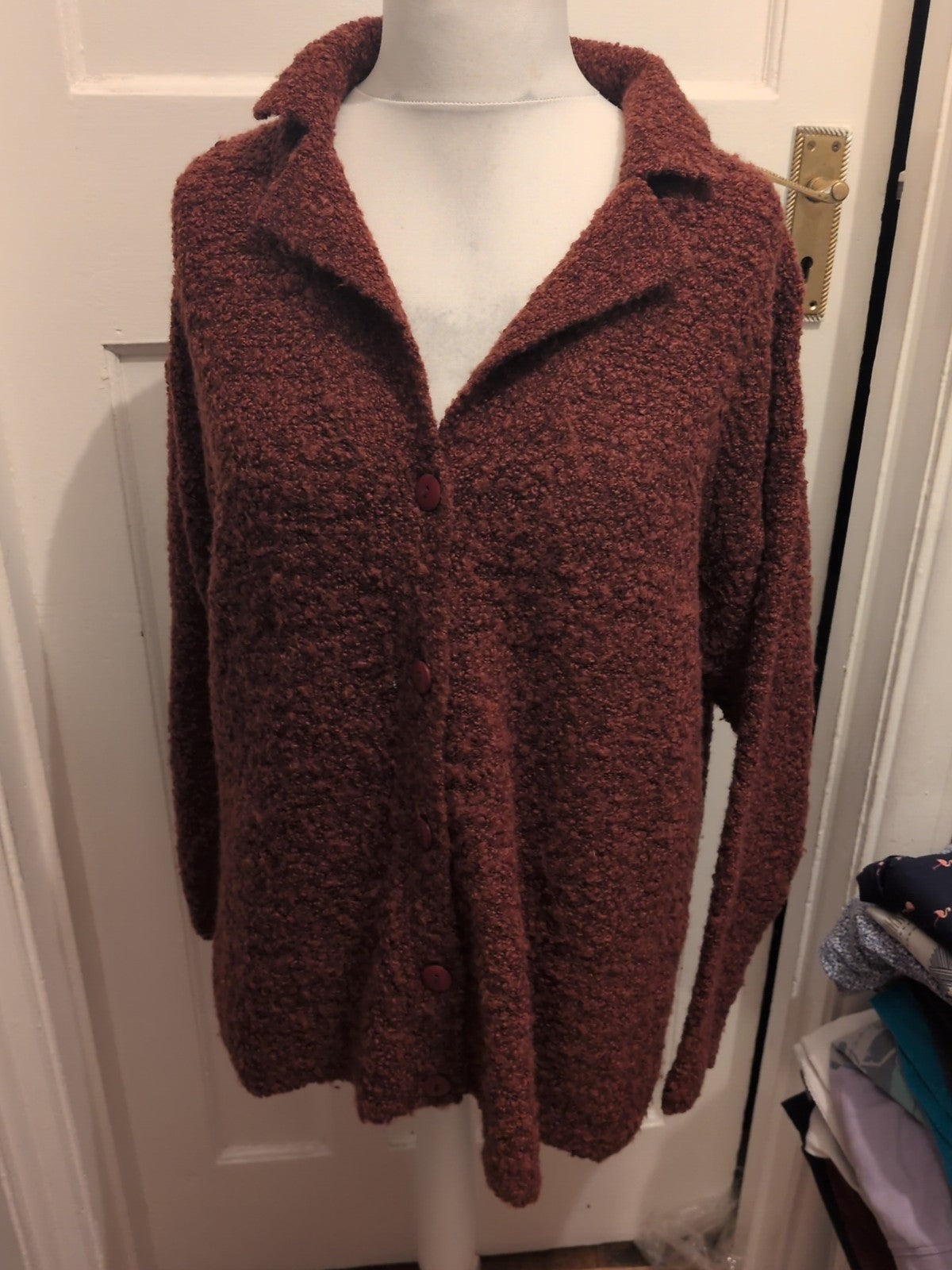 Off Shoot Large Purple Cardigan