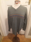 Mens EWM Size Medium Grey Long Sleeve Pull Over Jumper