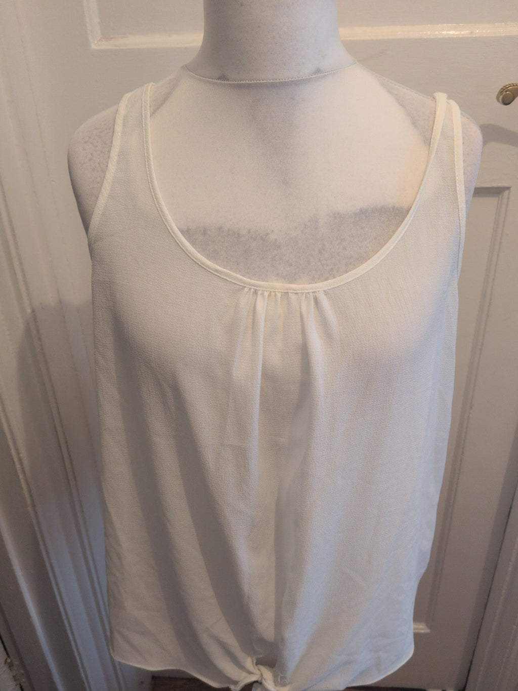 TU 16 Ivory Sleeveless Blouse